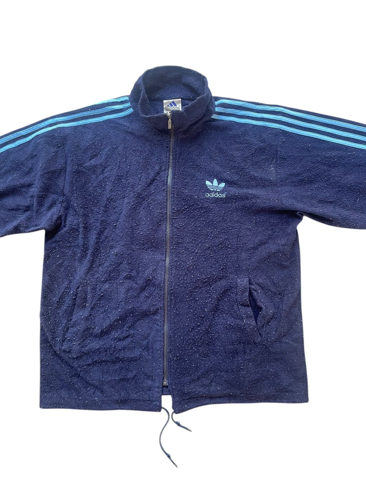 Adidas Vintage 90s Adidas Big Logo Full Zipper Oversized Size US M / EU 48-50 / 2 - 3 Thumbnail