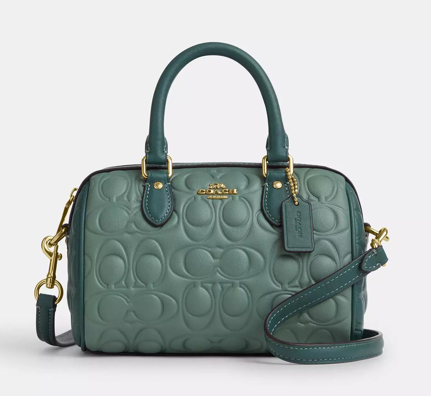 Coach Mini Rowan Crossbody Bag In Blocked Signature Leather CY744 Size ONE SIZE - 7 Thumbnail
