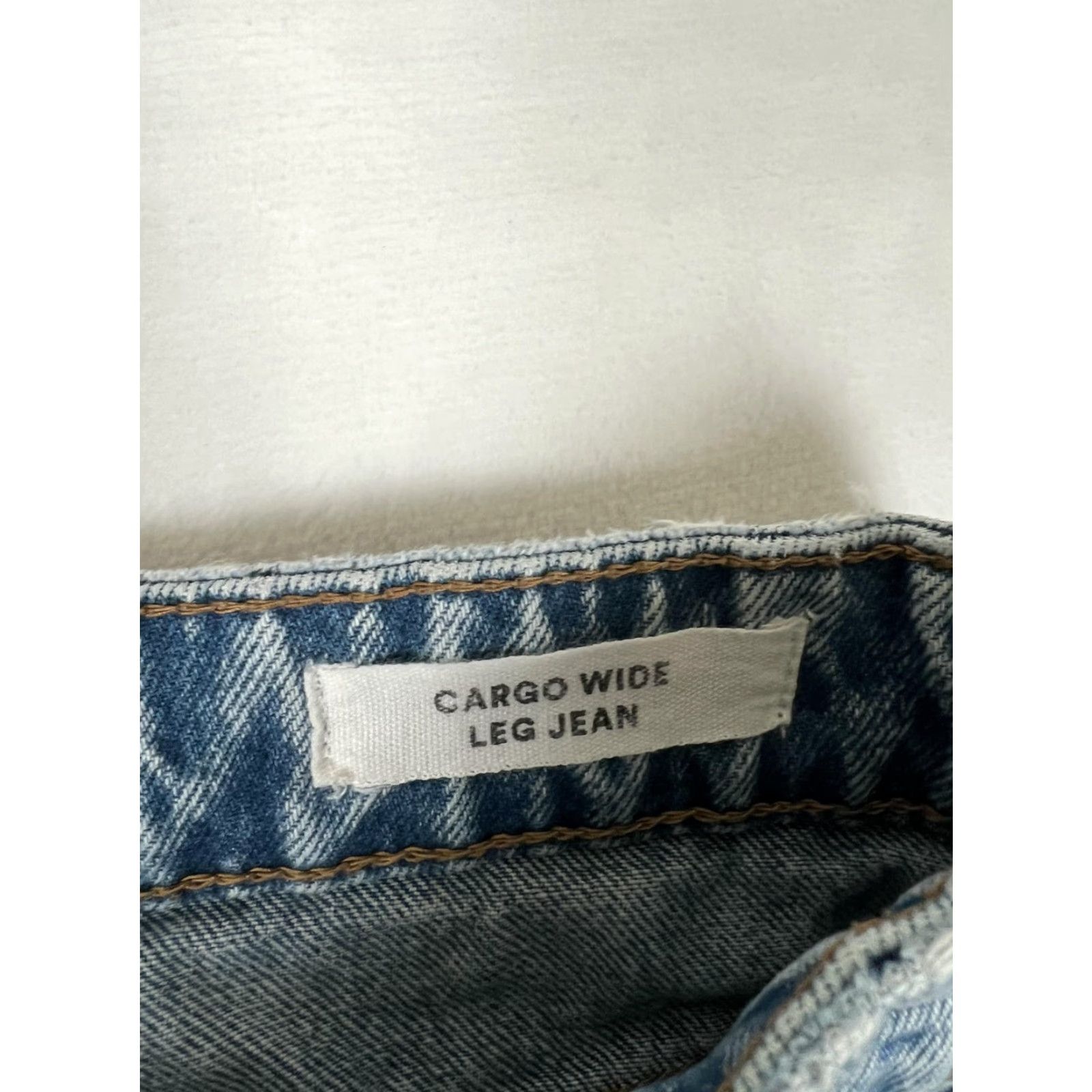 Cotton On Cotton On Cargo Wide Leg Jeans Womens 4 Blue Medium Wash Denim Baggy Size 27" / US 4 / IT 40 - 3 Thumbnail