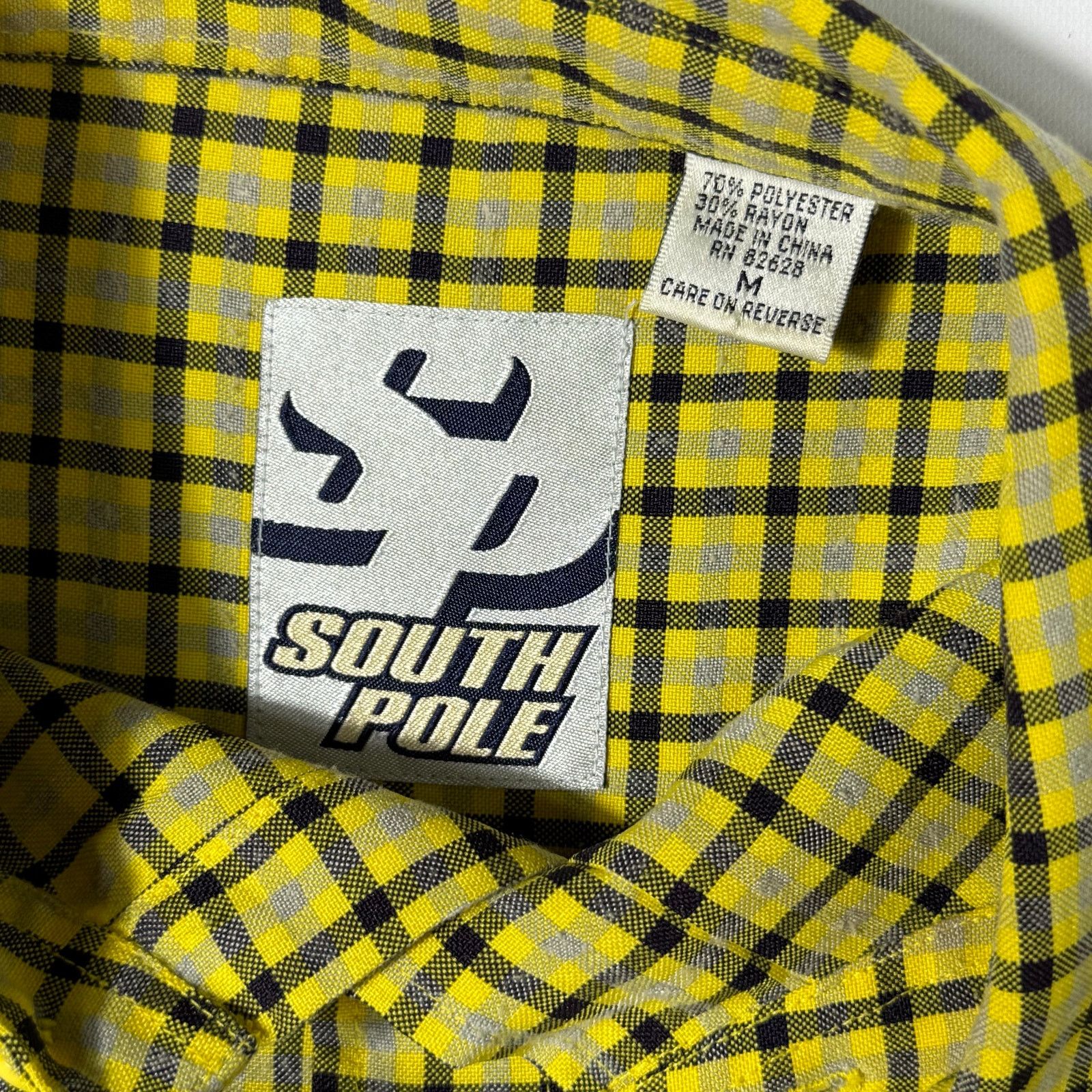 Southpole Southpole Yellow Plaid Button Up Shirt Men’s Medium Y2K Size US M / EU 48-50 / 2 - 4 Thumbnail