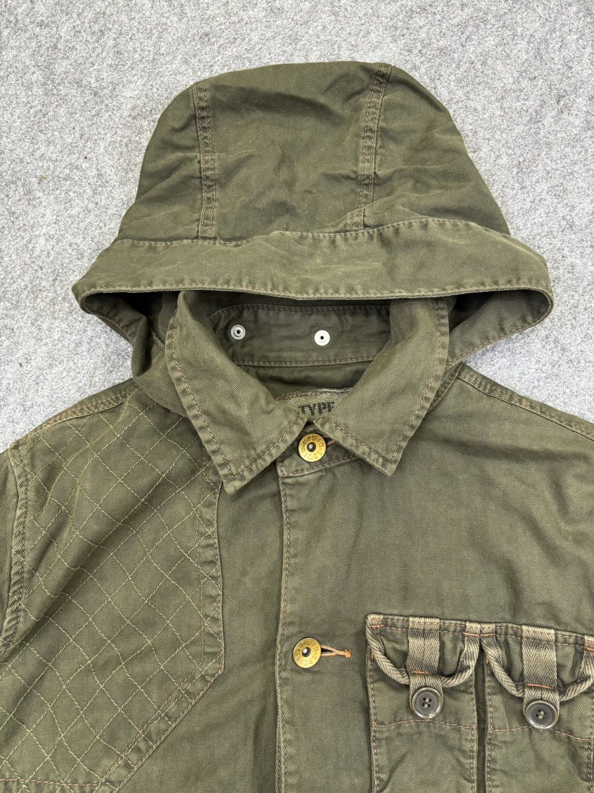 Edwin 💥Archival💥Edwin Guerilla Style HBT Fabric Jacket F919 Size US L / EU 52-54 / 3 - 3 Thumbnail