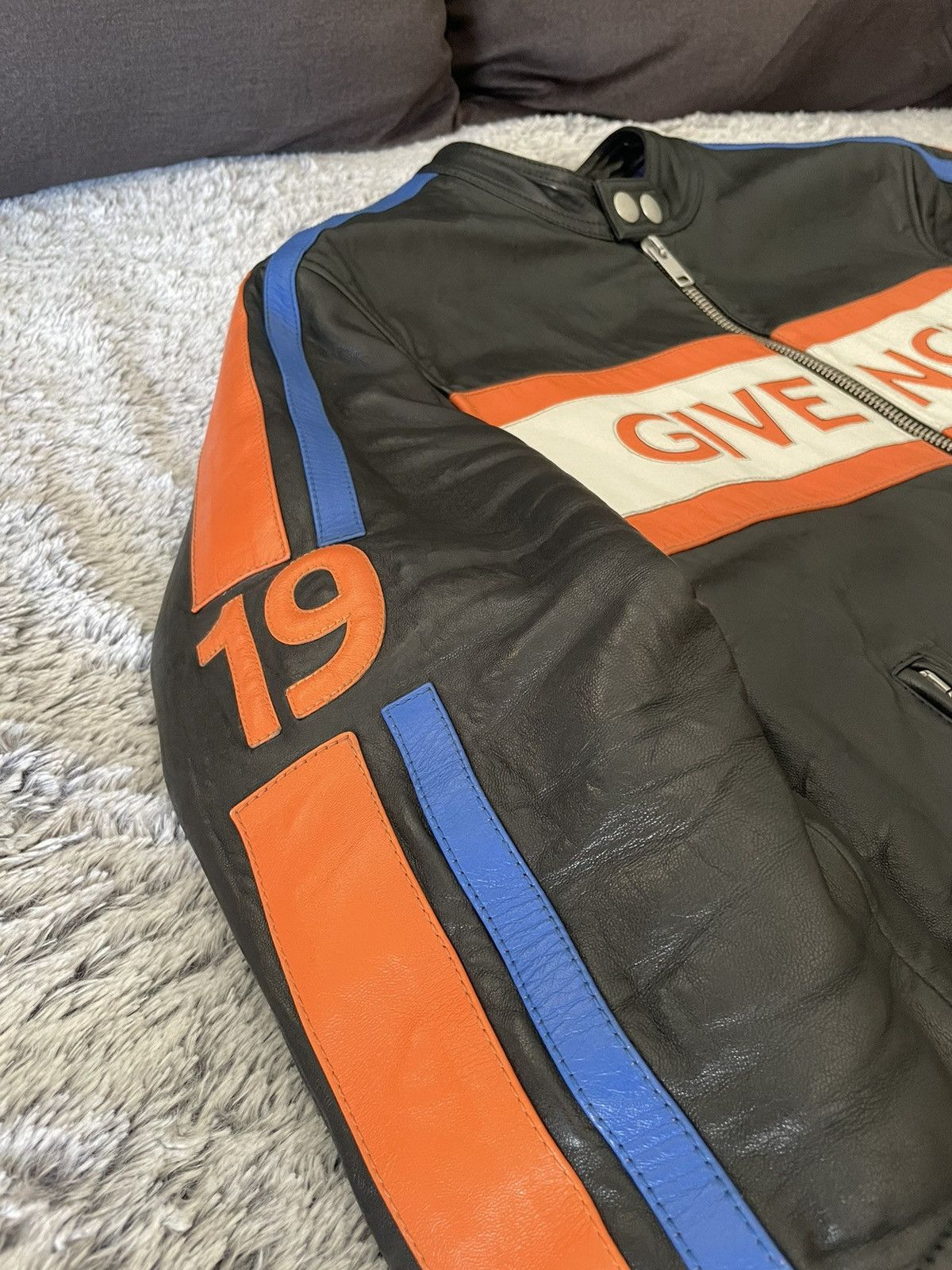 Givenchy Givenchy Logo Biker Moto Leather Jacket Size US M / EU 48-50 / 2 - 9 Thumbnail