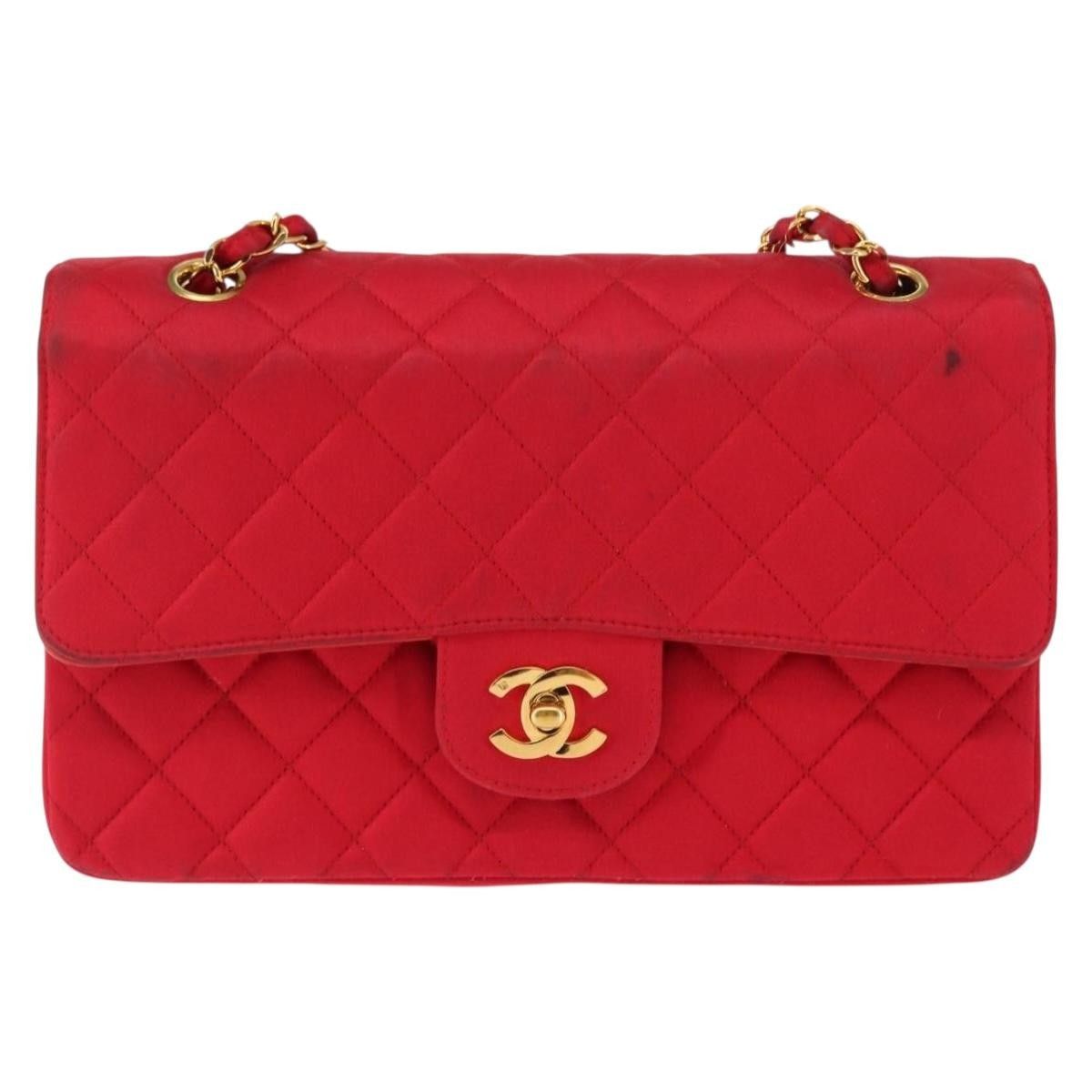 Chanel Chanel Timeless - Classic Double Flap Bag Quilted Satin Size ONE SIZE - 1 Thumbnail