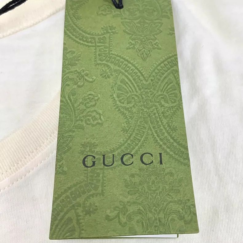 Gucci Gucci Co-branded beige logo printed cotton round-neck short Size XS / US 0-2 / IT 36-38 - 7 Thumbnail