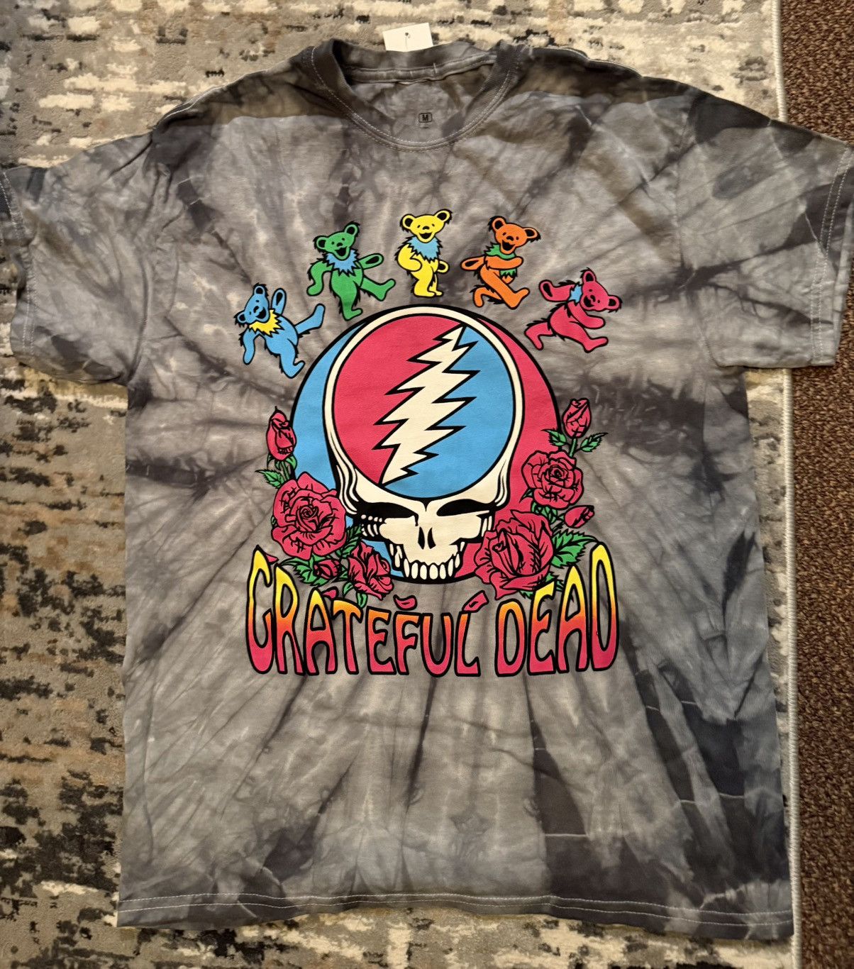 Band Tees × Grateful Dead Grateful Dead Tee Tie Dye Dancing Bears Steal Your Face Size US M / EU 48-50 / 2 - 1 Thumbnail