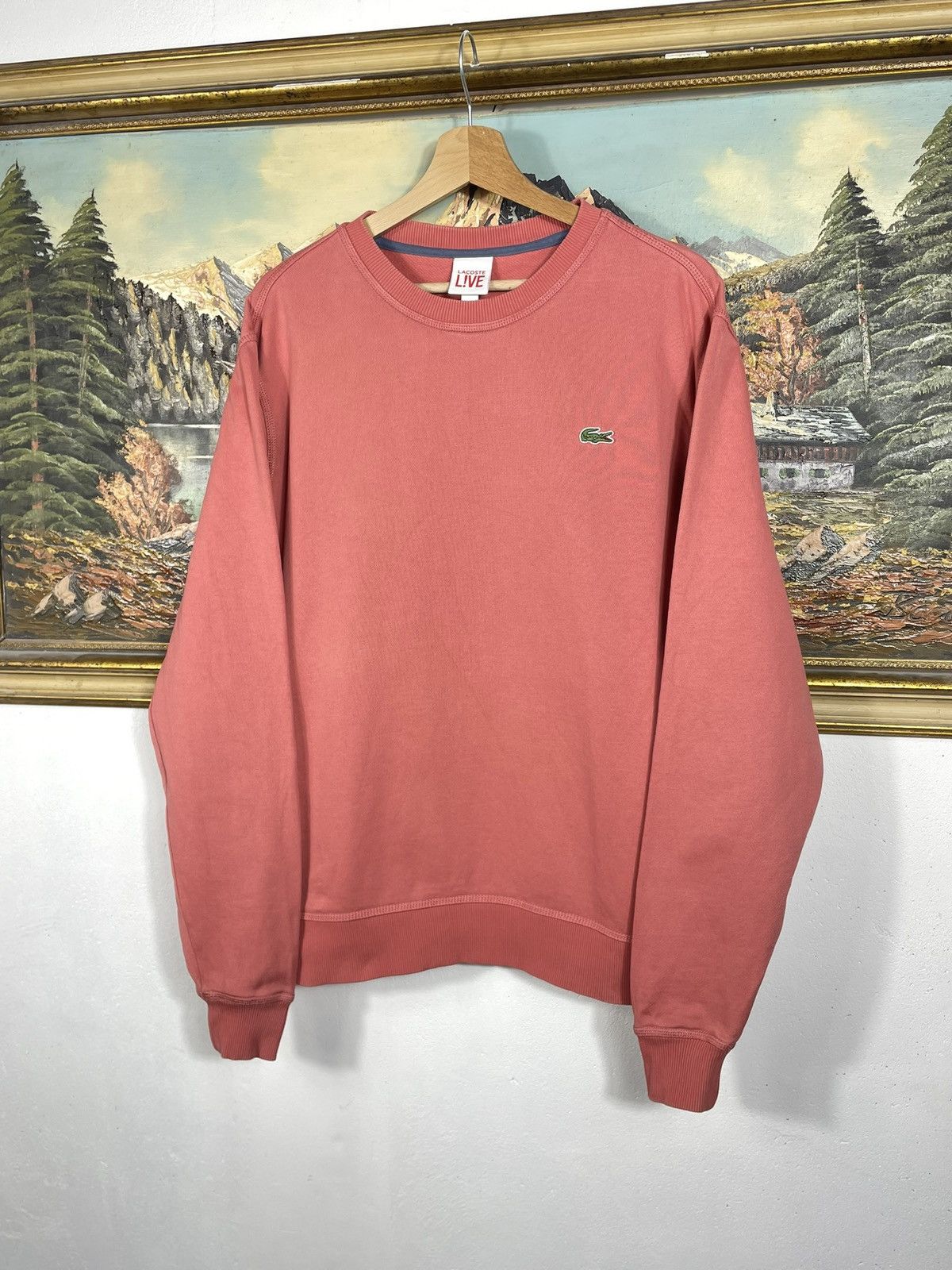 Lacoste × Vintage Lacoste Small Logo Sweatshirt Crewneck Sweater Streetwear Size US XL / EU 56 / 4 - 3 Thumbnail