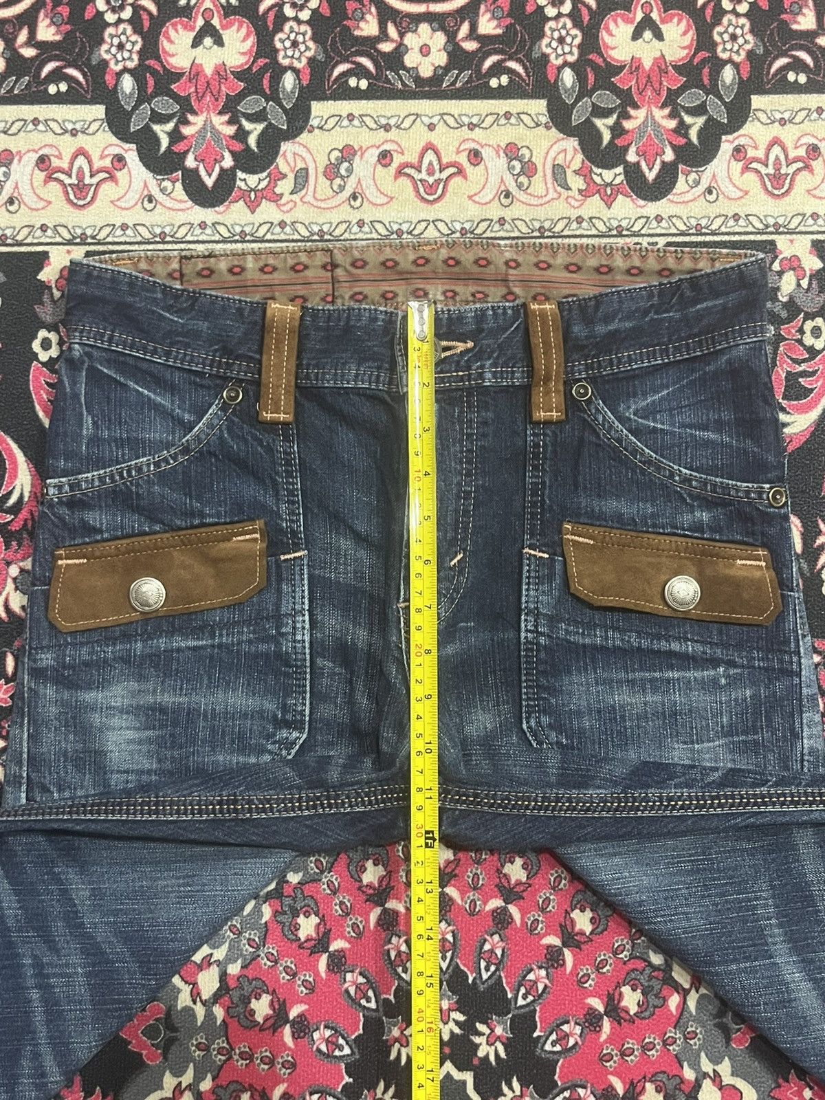 Edwin Edwin XVS Dark Faded Blue Washed Distressed Bush Pants Jeans Size US 30 / EU 46 - 15 Thumbnail