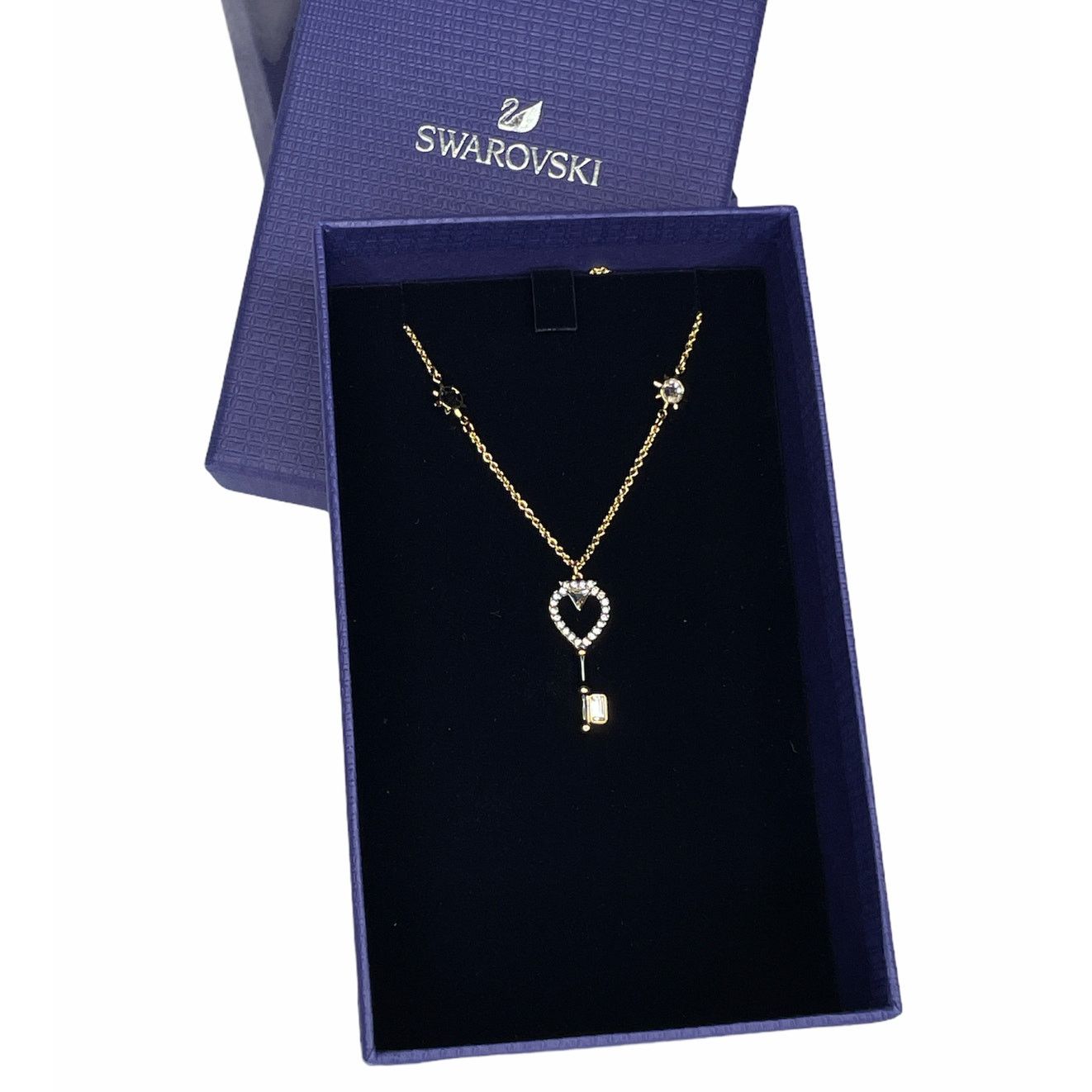 Swarovski Swarovski Tarot Magic Necklace, Key Gold Tone Clear Crystal Size ONE SIZE - 1 Thumbnail