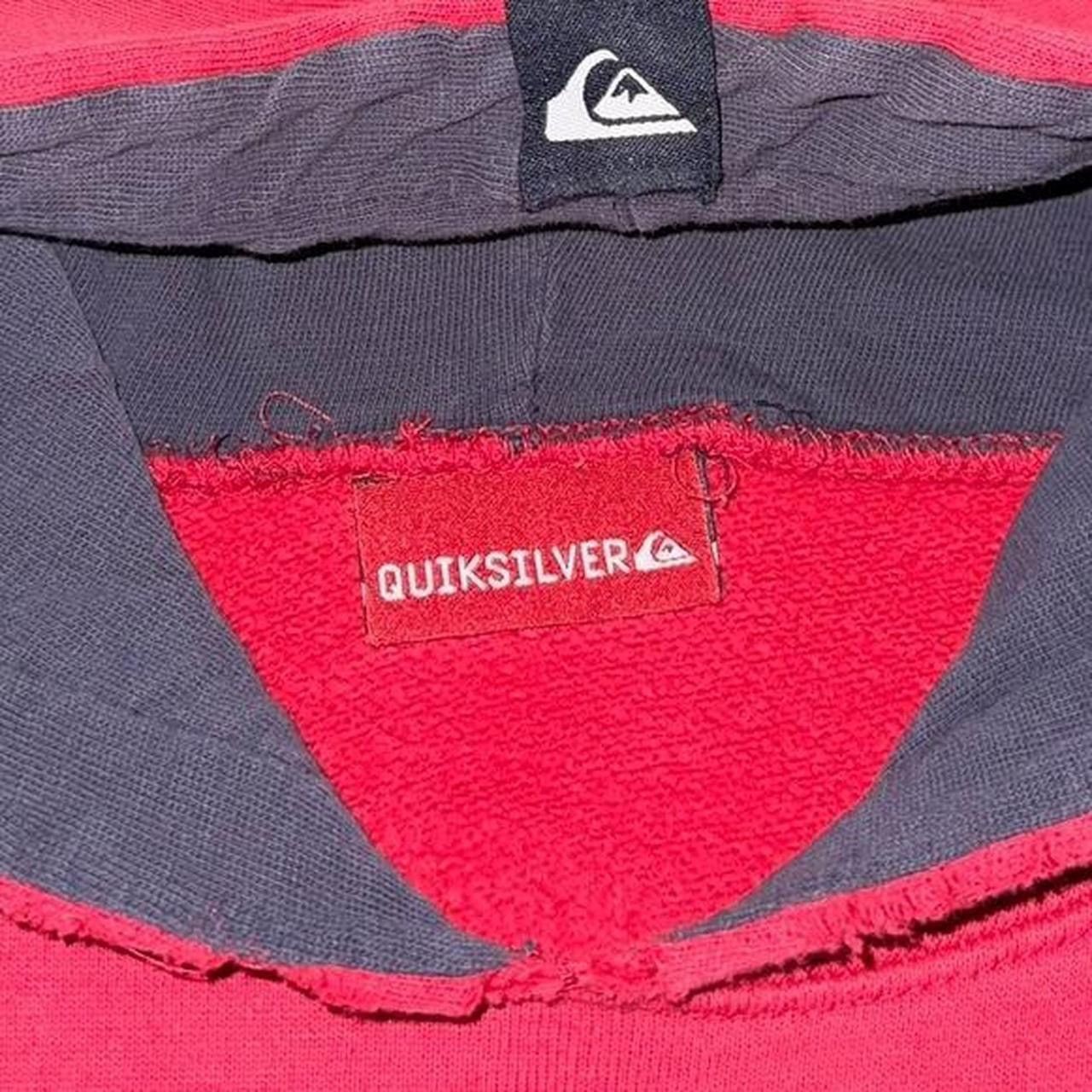Quiksilver Vintage 90s Y2K Quiksilver Sleeve Spellout Surf Skate Hoodie Size US L / EU 52-54 / 3 - 8 Thumbnail