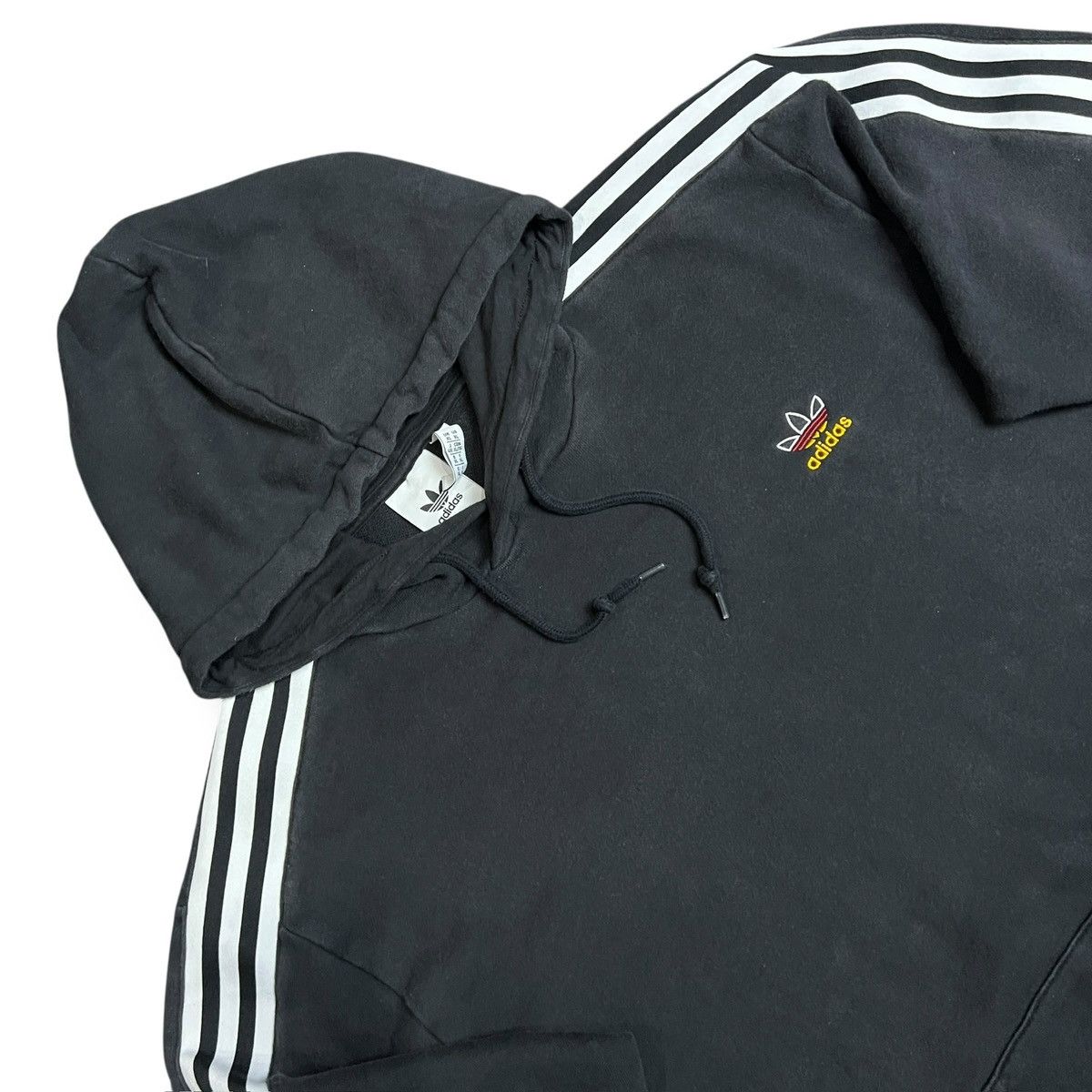 Adidas Adidas Black Hoodie with Rainbow Logo Size US XXL / EU 58 / 5 - 2 Thumbnail