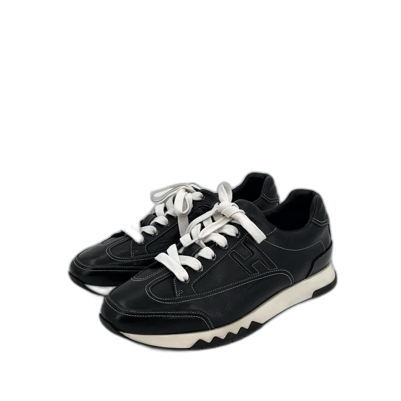 Hermes Black Thick-soled Casual Sports Sneakers Size US 8 / EU 41 - 1 Thumbnail