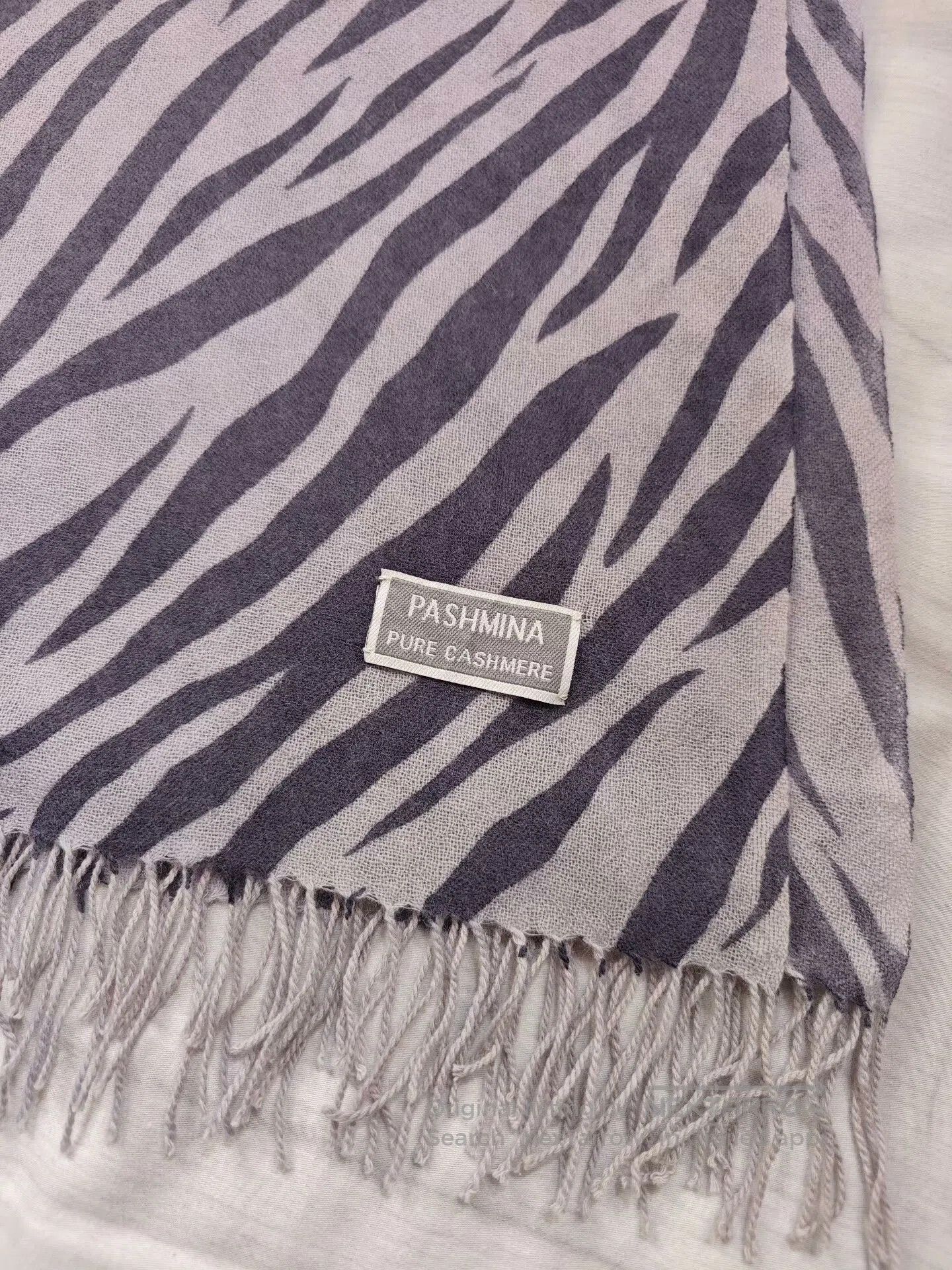 Loro Piana Gray Blue Pashmina Scarf Shawl Blanket. Size ONE SIZE - 2 Thumbnail
