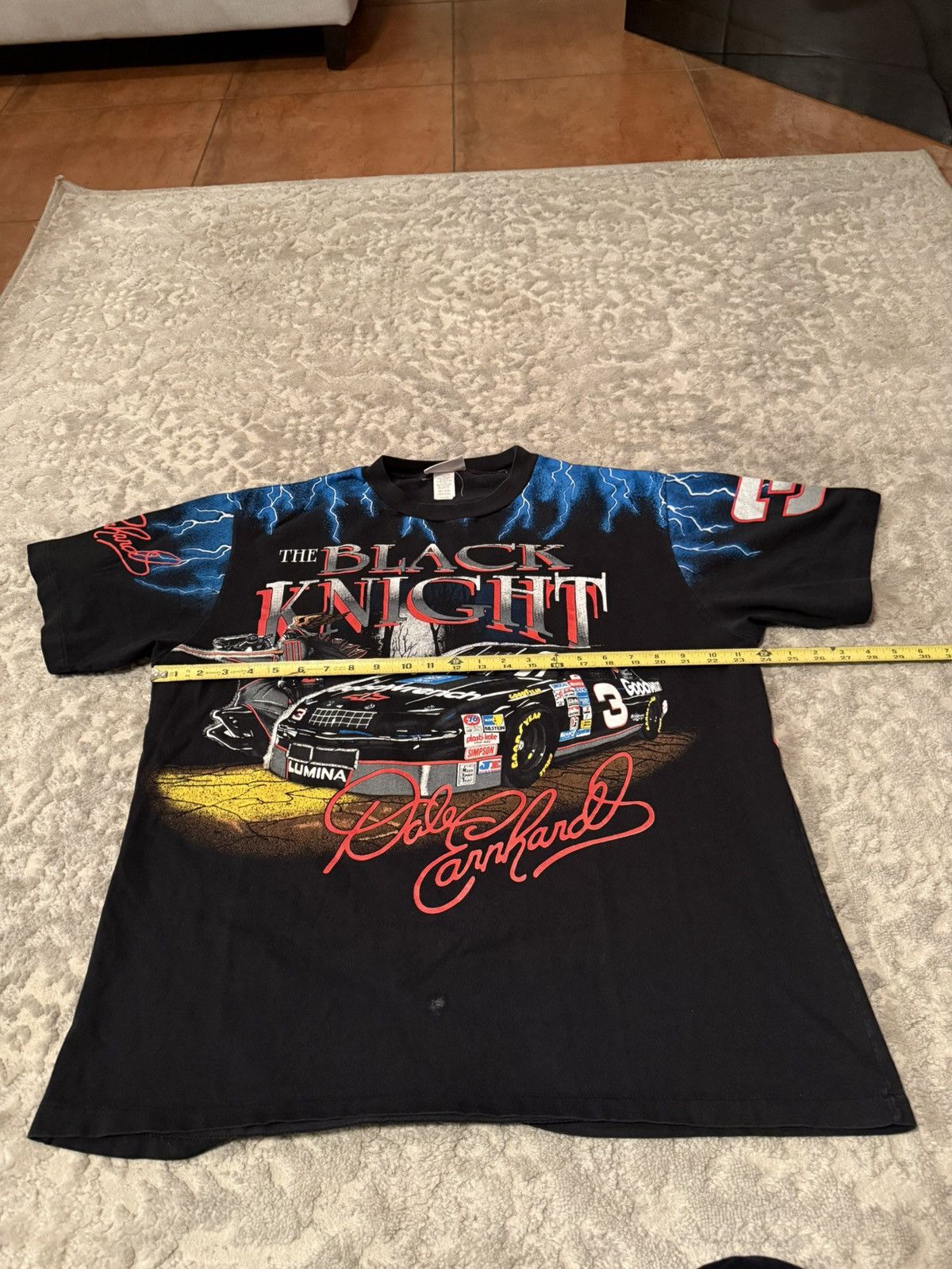 NASCAR × Vintage Vintage dale earnhart “Black Knight” T shirt Size US XL / EU 56 / 4 - 3 Thumbnail