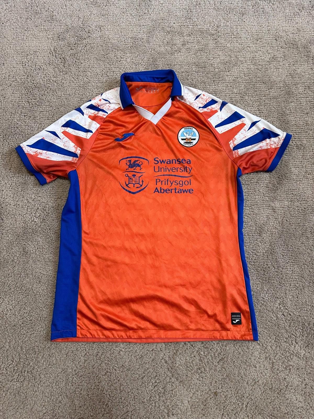 Joma SWANSEA CITY 2022/2023 AWAY FOOTBALL SHIRT JOMA Sz L Size US L / EU 52-54 / 3 - 1 Thumbnail