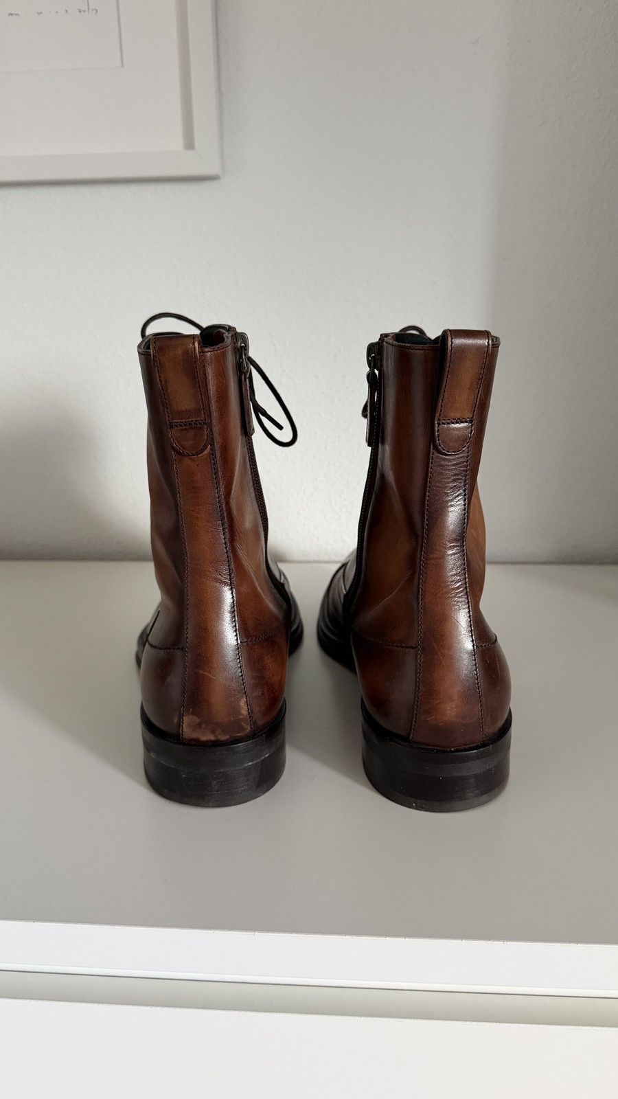 Berluti 2017 Haider Ackermann Brown Leather Bergen Zip Boots 44 Size US 11 / EU 44 - 5 Thumbnail