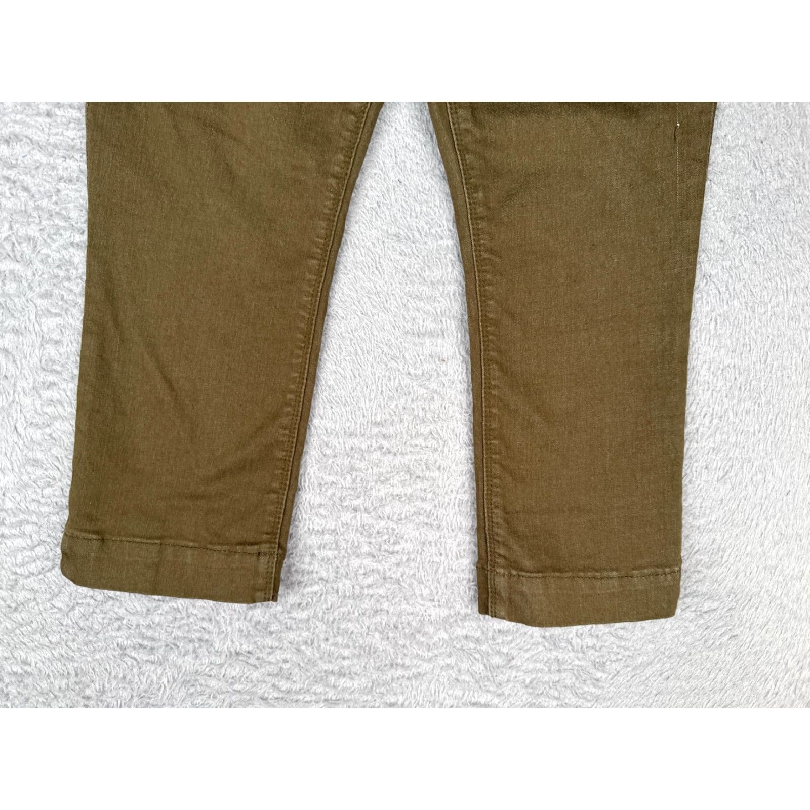 Vintage Laurie Felt Pants Womens XS Capri Brown Silky Stretch Technology Pockets Zip Button Straight Leg 21in Inseam Casual City Vintage No N/A Size 26" / US 2 / IT 38 - 2 Thumbnail