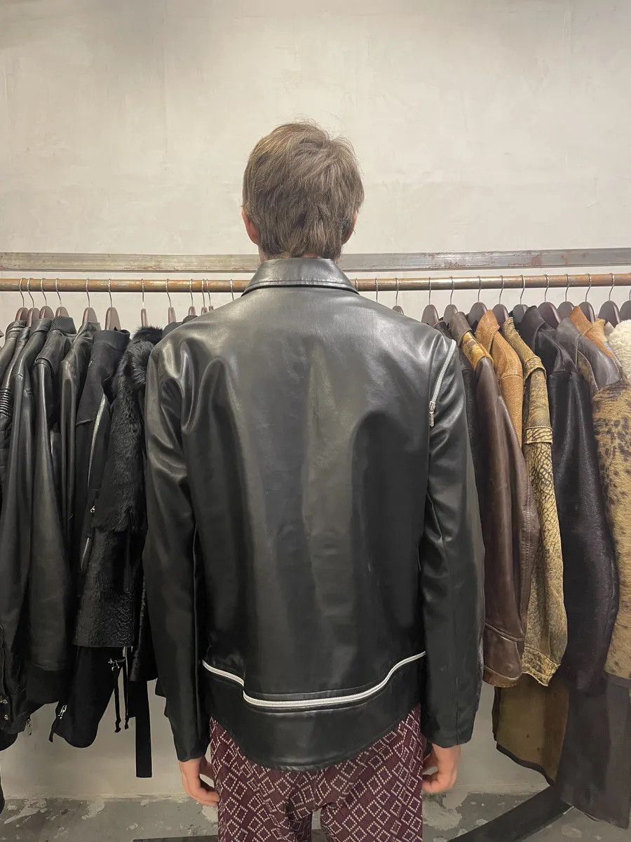 Versace 2000s Versace Multi Zips Black Eco Leather Jacket Size US M / EU 48-50 / 2 - 9 Thumbnail