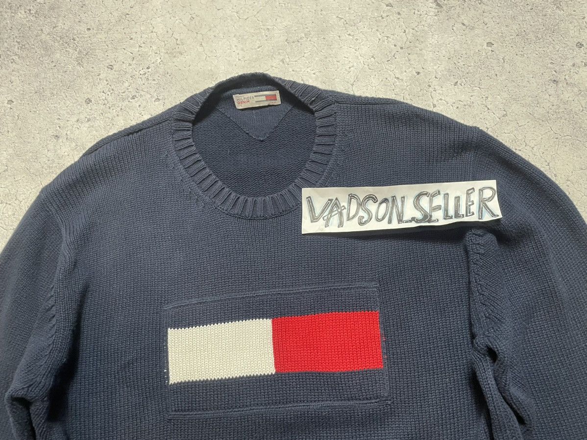 Tommy Hilfiger Vintage Knitted Sweater Tommy Hilfiger Denim Big Logo Y2K Size US L / EU 52-54 / 3 - 7 Thumbnail