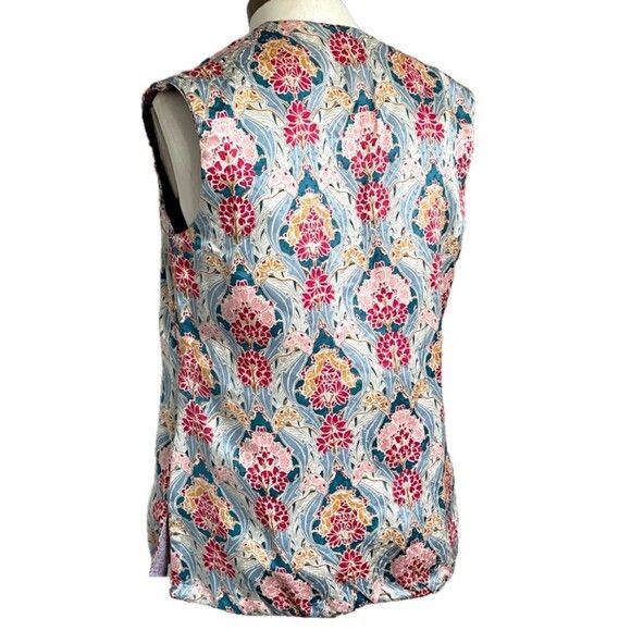 Vintage Vintage Chinese Floral Quilted Silk Vest - Reversible! Size S / US 4 / IT 40 - 7 Thumbnail