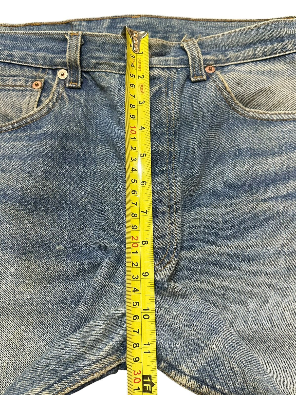 Levi's Vintage 80s Levis 501 Blue Faded Wash Distressed Style Jeans Size US 30 / EU 46 - 16 Thumbnail