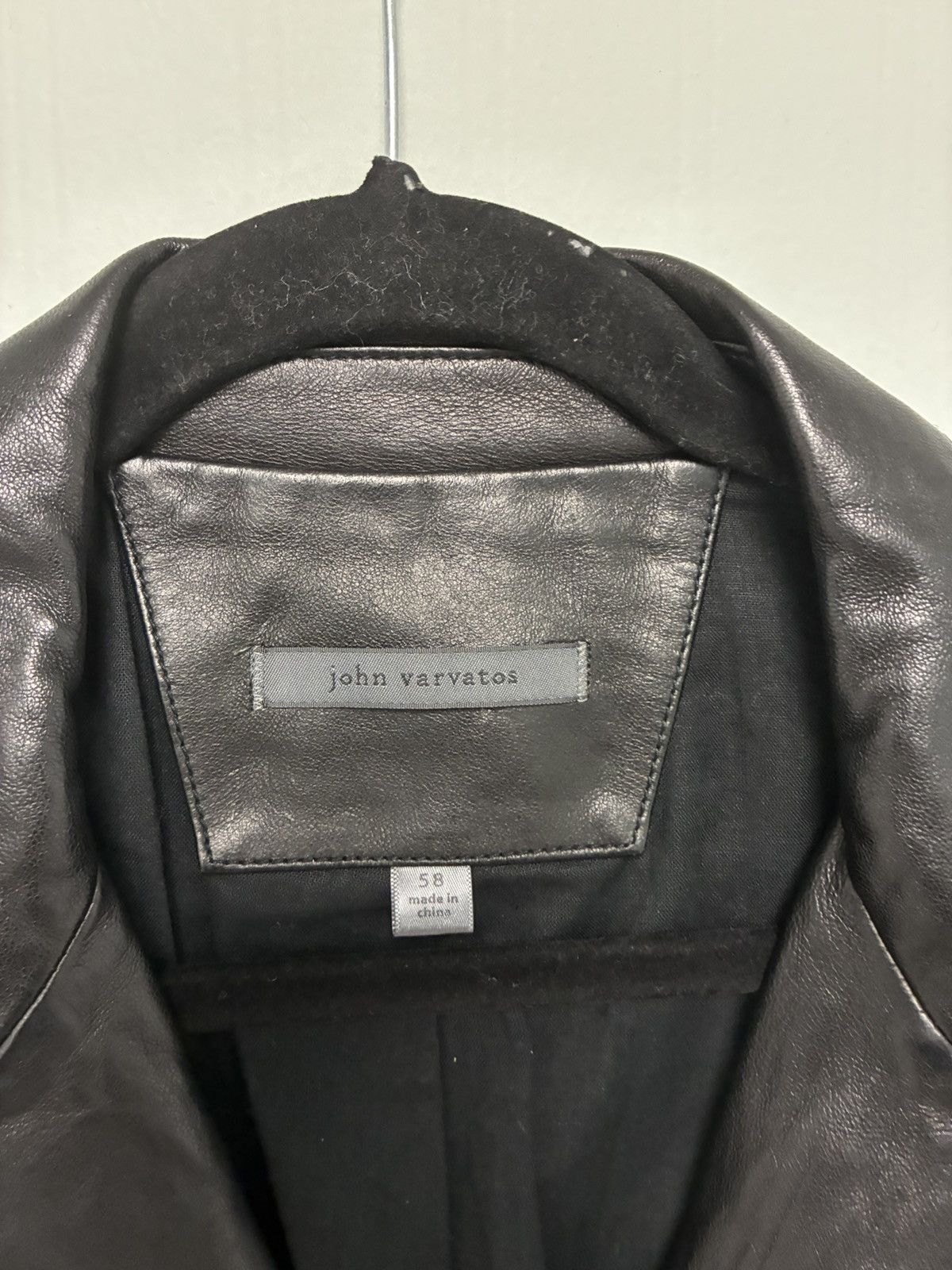 John Varvatos Peak lapel leather jacket EU 58 USA 48 Size US XXL / EU 58 / 5 - 8 Thumbnail
