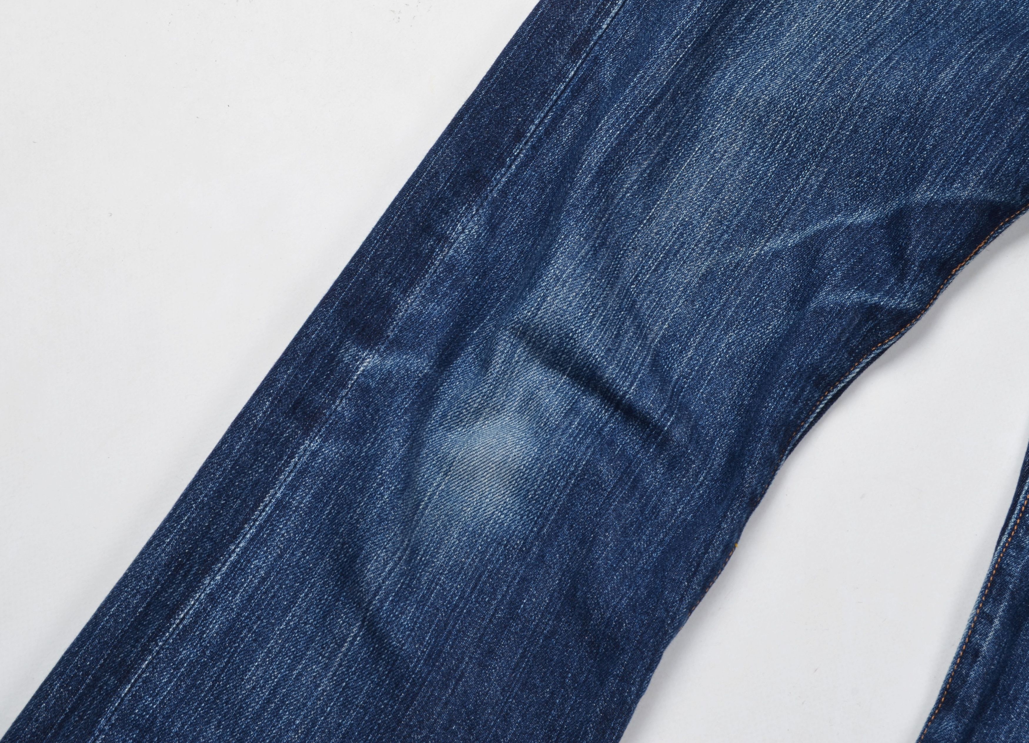 Beams Plus × Japanese Brand × Vintage Vintage Beams Heart Faded Blue Straight Denim Jeans Size US 32 / EU 48 - 3 Thumbnail
