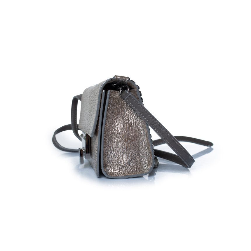 Jimmy Choo Jimmy Choo, Rebel crossbody silver leather bag Size ONE SIZE - 3 Thumbnail