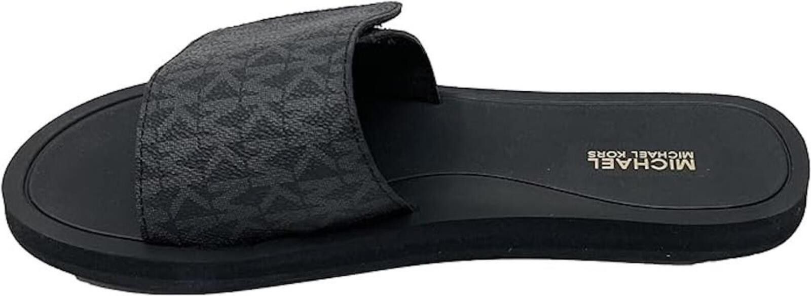 Michael Kors Michael Kors Print Eva Slide Sandals Black Size 11 NEW Size US 11 / IT 41 - 4 Thumbnail