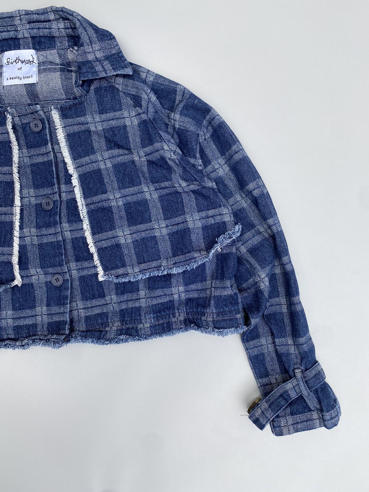 Japanese Brand Birthwork of Sanity Heart- 2in1- Denim Dress Size M / US 6-8 / IT 42-44 - 14 Thumbnail