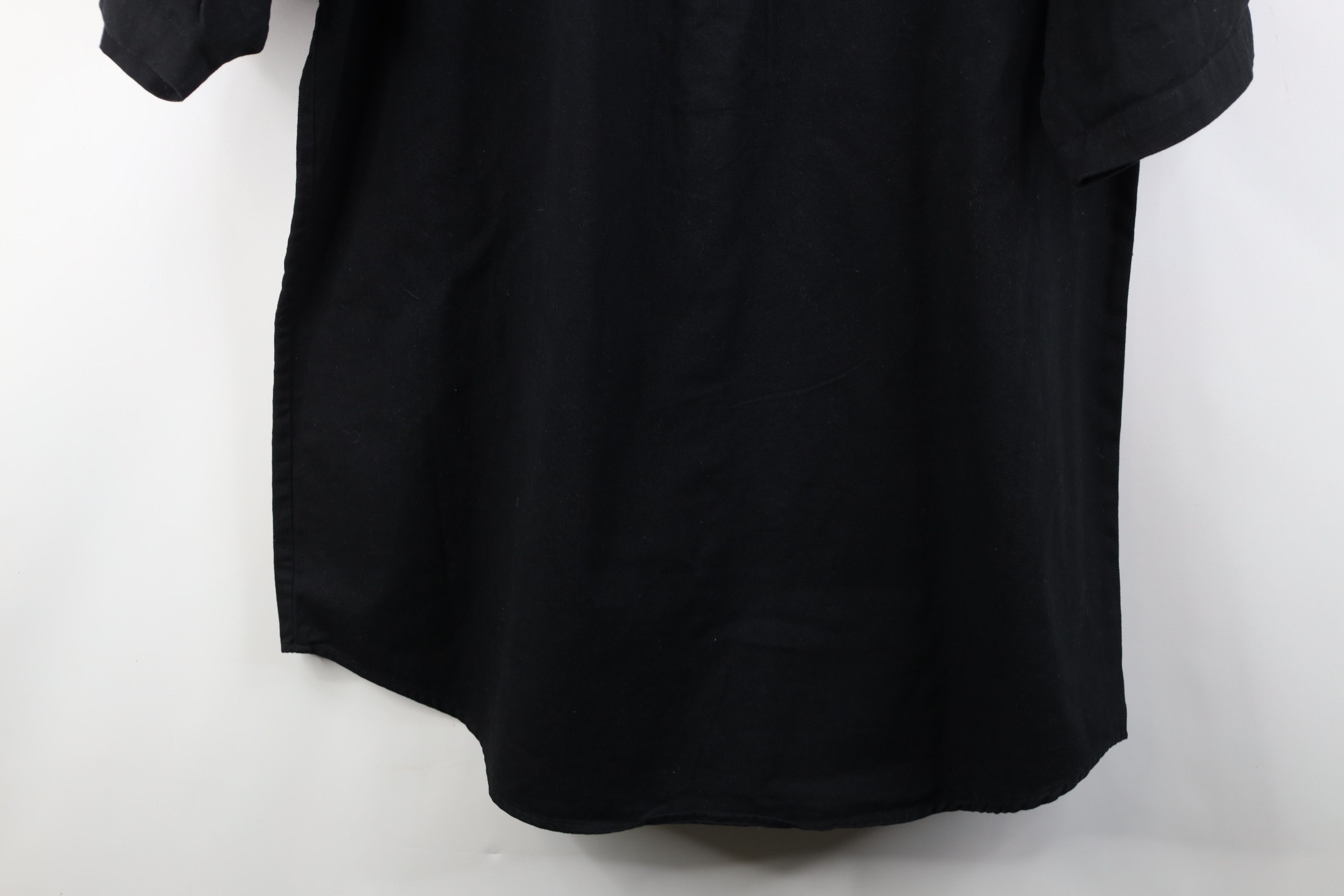 Vintage Vintage 90s Streetwear Cotton Twill Button Down Shirt Black Size US XL / EU 56 / 4 - 13 Thumbnail