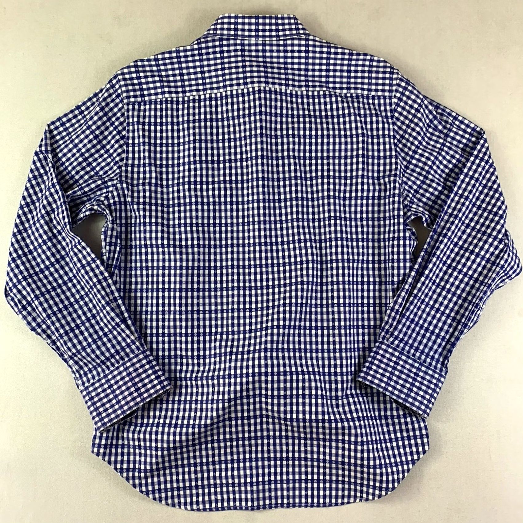 Robert Graham Robert Graham Button-Up Shirt Men L Gingham Blue Lightweight Collared Button-Up Womens? No, Men’s Regular Fit Size US L / EU 52-54 / 3 - 8 Thumbnail