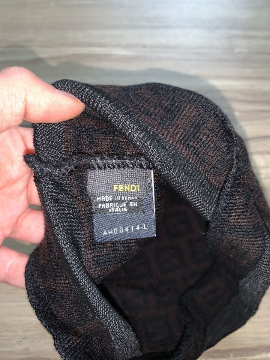 Fendi 2000s Fendi Hat, Brown black, Wool Size ONE SIZE - 5 Thumbnail