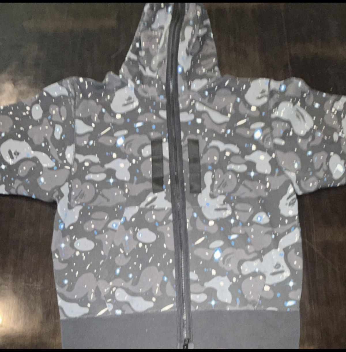 Bape Bape relaxed space camo full zip hoodie Size US S / EU 44-46 / 1 - 1 Thumbnail