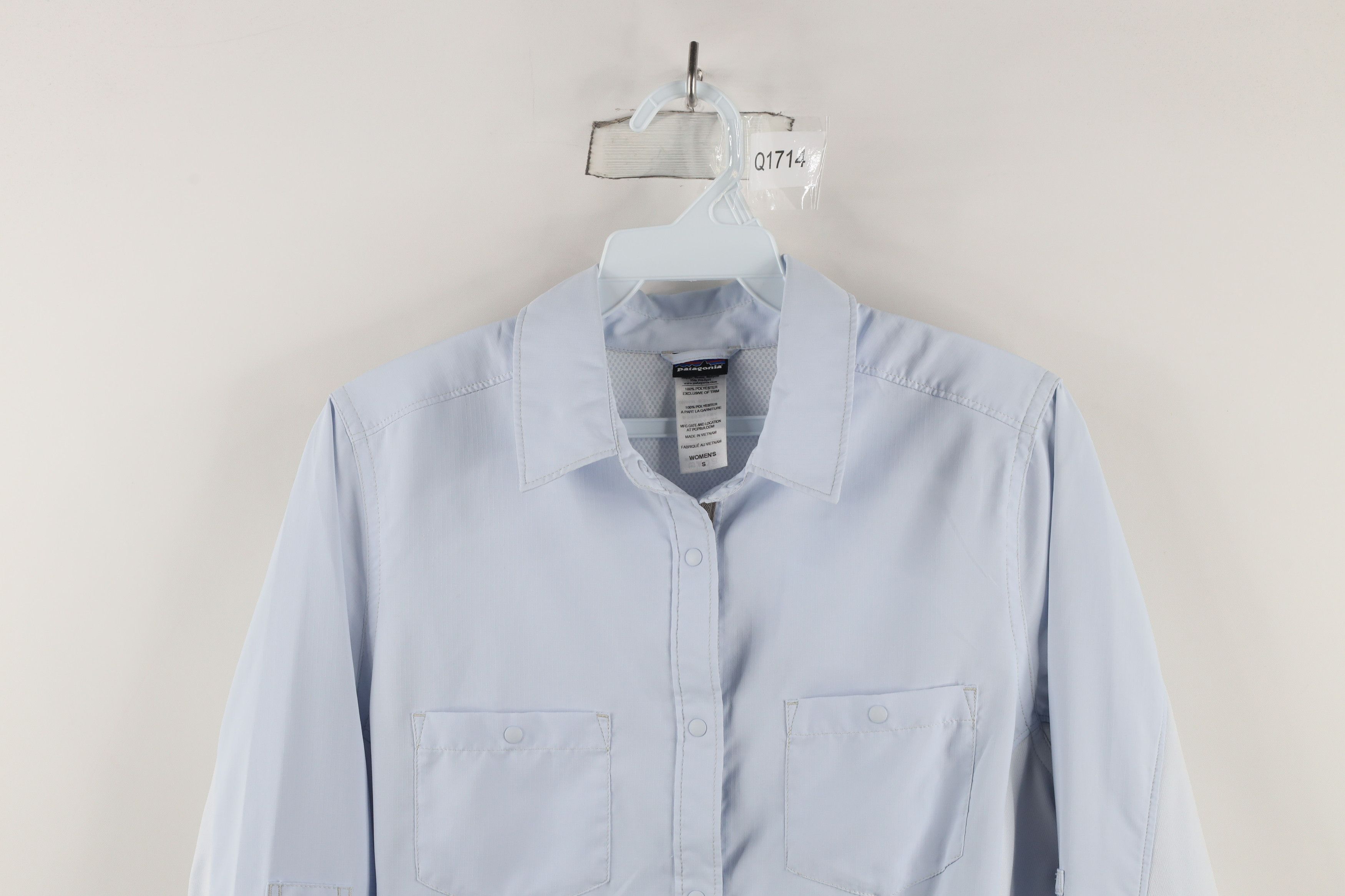 Patagonia × Vintage Patagonia Sol Patrol Snap Button Collared Shirt Blue Size S / US 4 / IT 40 - 2 Thumbnail