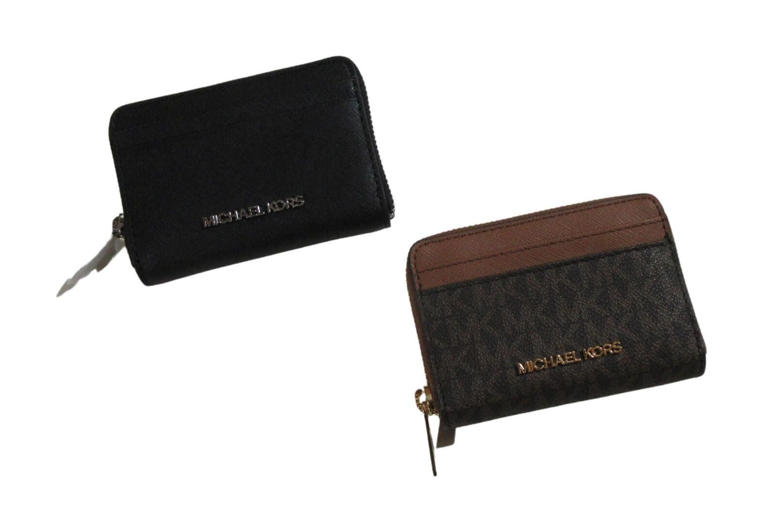 Michael Kors Michael Kors Womens Med Zip Around Card Cas Brown/Luggage Size ONE SIZE - 1 Thumbnail
