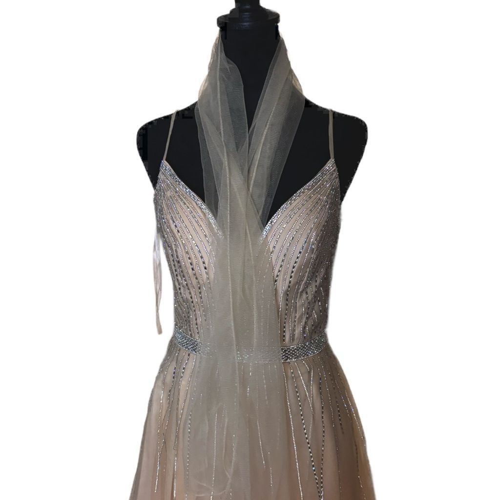 NBDN Nobrandedon Abby Paris gown champagne NWT Size M / US 6-8 / IT 42-44 - 4 Thumbnail