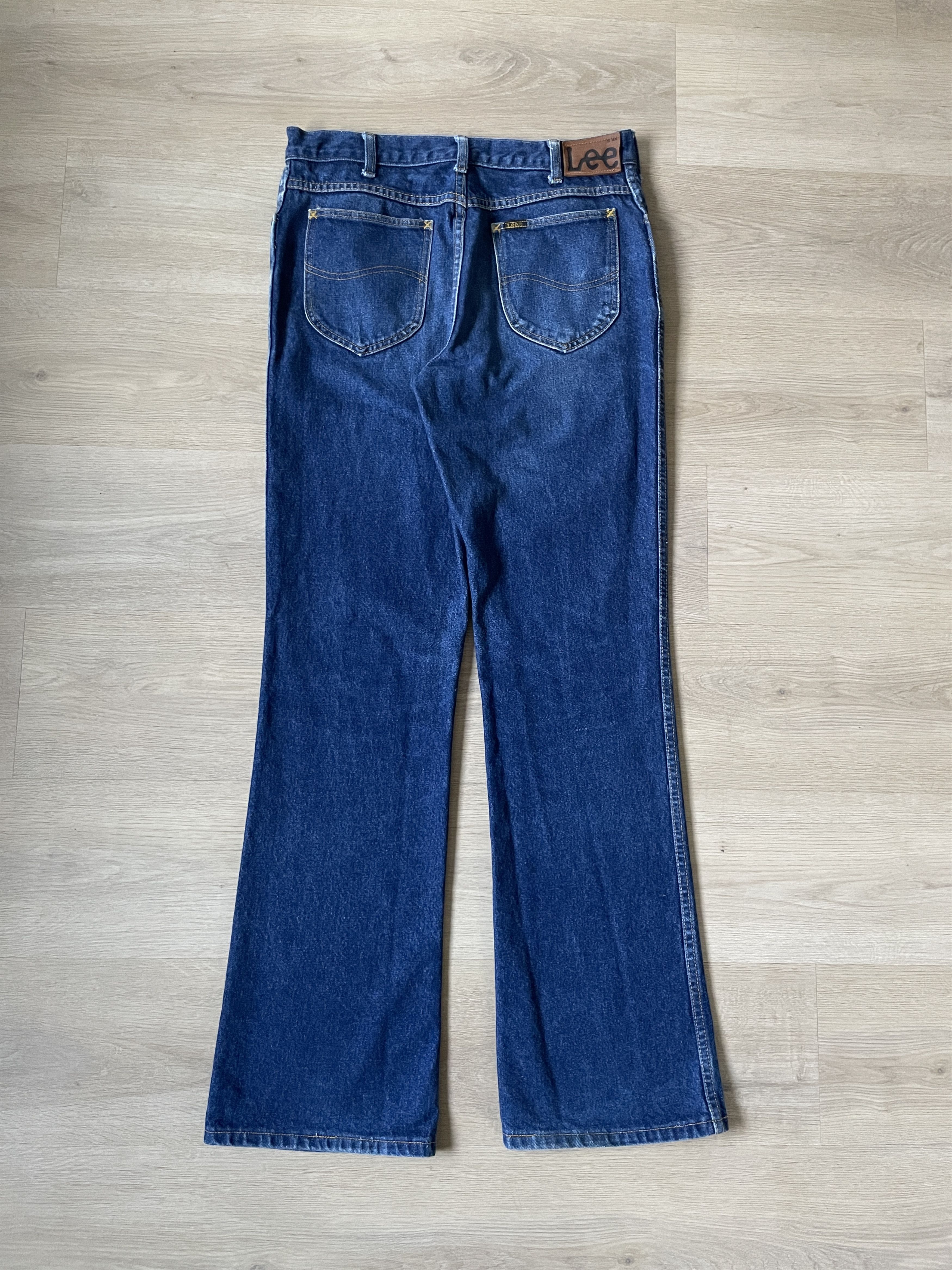 Lee × Vintage 90s Lee Faded Bootcut Flared Jeans Size US 32 / EU 48 - 4 Thumbnail