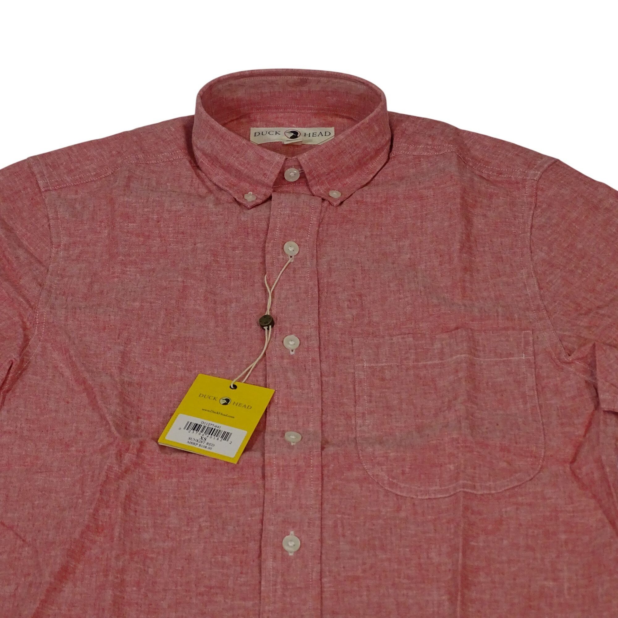 Duck Head Duck Head Wallace Men Red Button Down Collar Shirt Size XS Size US XS / EU 42 / 0 - 3 Thumbnail