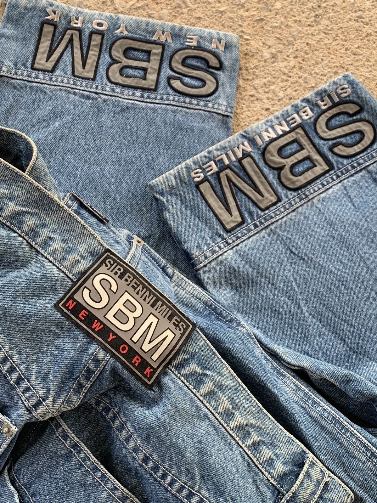 JNCO × Vintage Vintage SBM Sir benni miles new york baggy jeans Size US 31 - 11 Thumbnail
