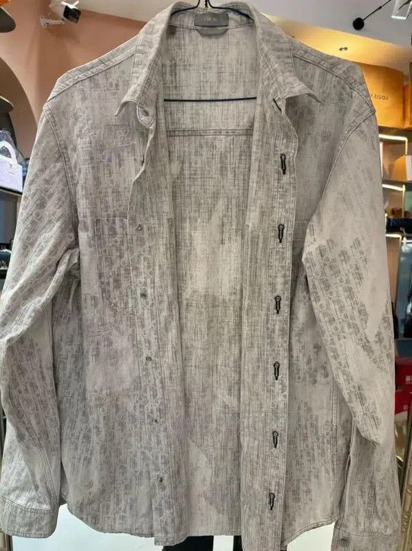 Dior Dior Men's Light Blue Denim Shirt . Size US L / EU 52-54 / 3 - 2 Thumbnail