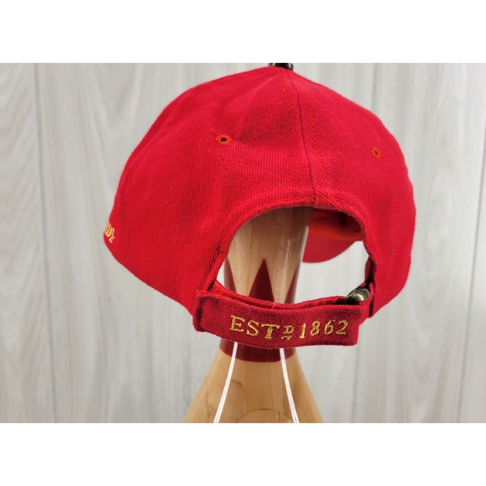 Logo 7 BACARDÍ Hat Cap Red Strapback Adjustable Embroidered Logo Cotton Baseball Cap Men One Size Red Certificate Vintage: No Size ONE SIZE - 6 Thumbnail