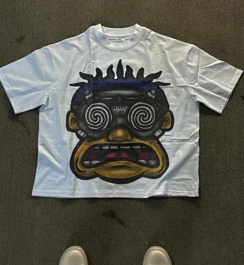 Japanese Brand Mizuho x Saori Lunatics Dizzy Eye Printed High Street Tee Size US M / EU 48-50 / 2 - 1 Thumbnail