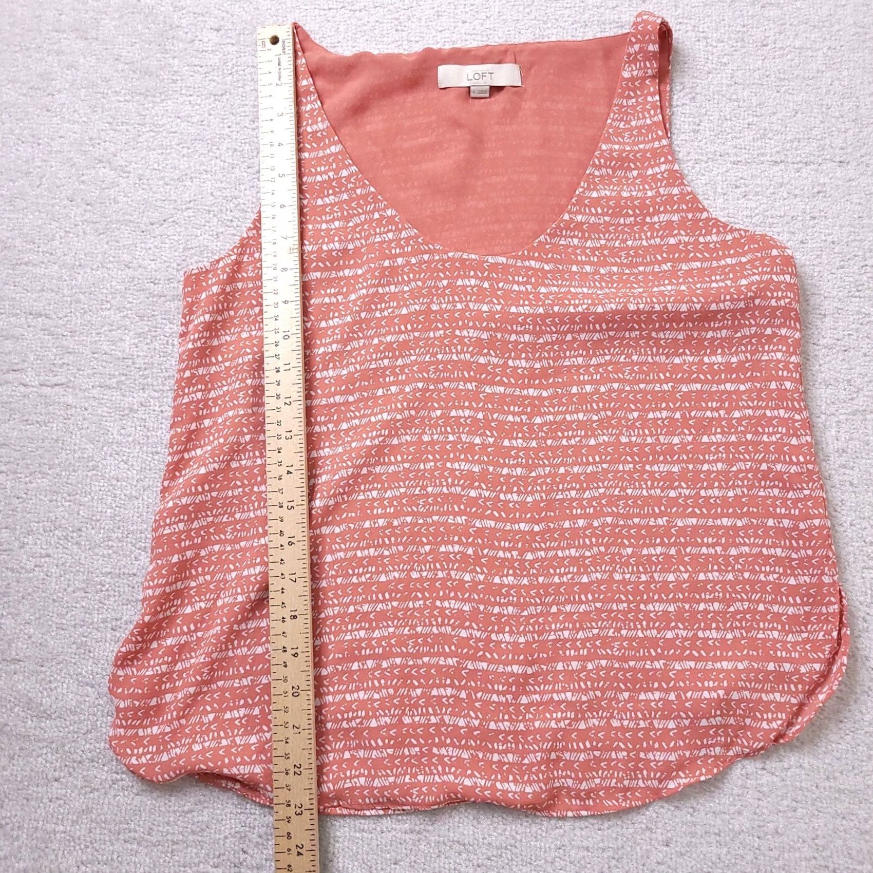 Ann Taylor VINTAGE Loft Shirt Womens Small Blush Pink Lined Sleeveless Tank Scoop Neck Size S / US 4 / IT 40 - 6 Thumbnail