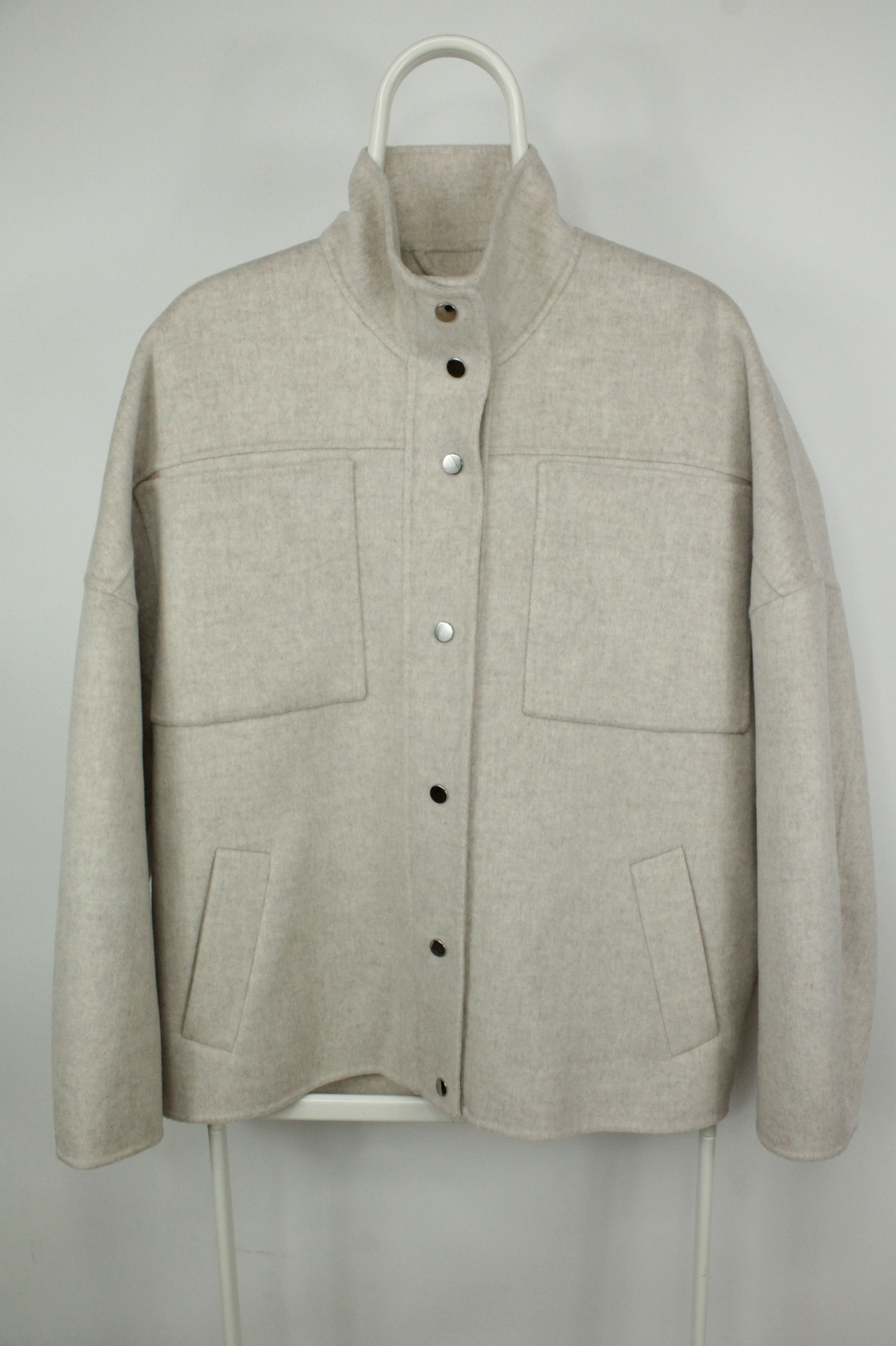 Hartford Hartford Vicco Wool Relaxed Fit Jacket Coat Natural Size L / US 10 / IT 46 - 8 Thumbnail