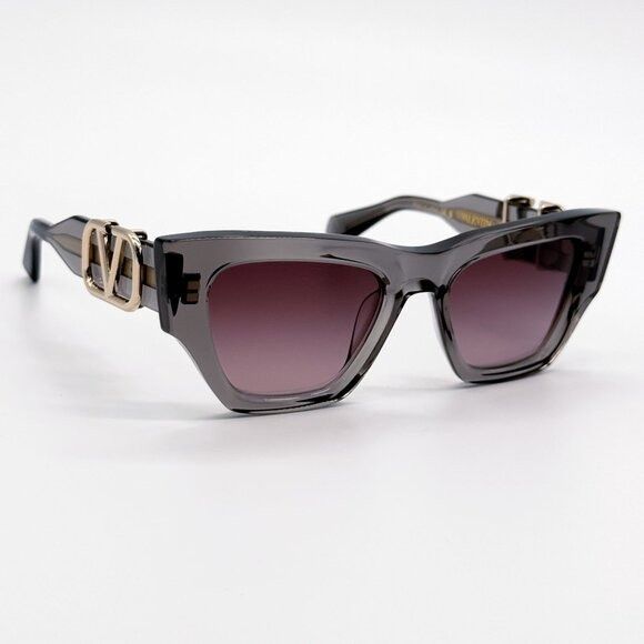 Valentino NEW VALENTINO SUNGLASSES VLS-166C VIOLET WOMEN CAT EYE EYEWE Size ONE SIZE - 4 Thumbnail