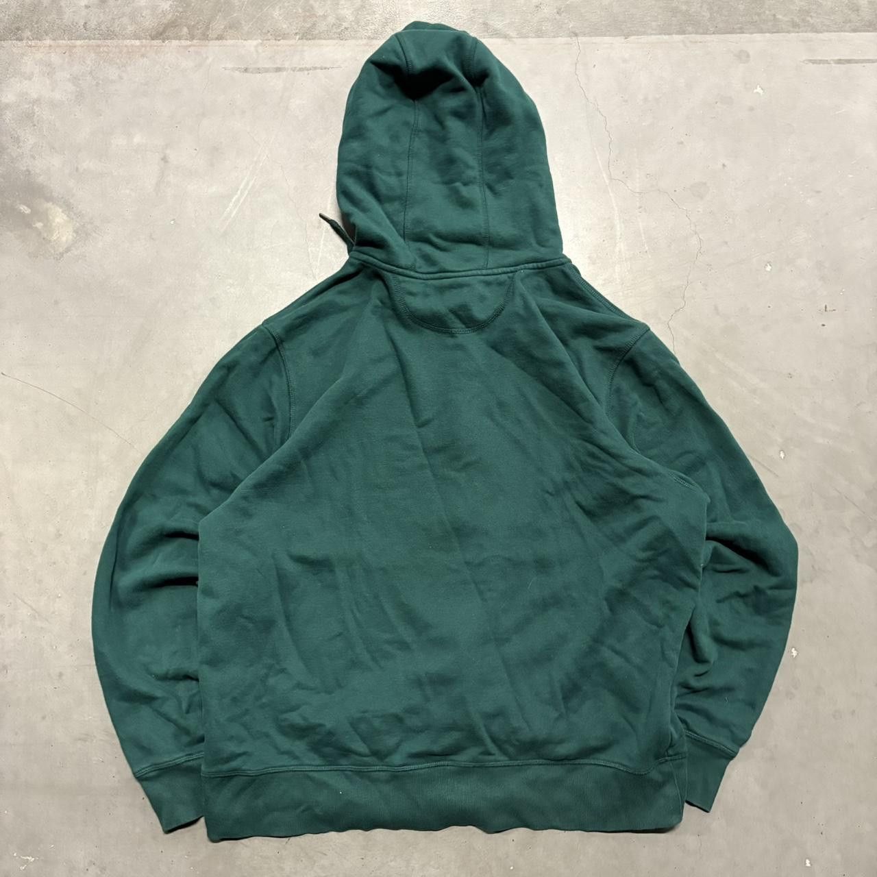 Vintage Crazy Vintage Y2K/2000s Blank Green Minimalist Zipup Hoodie! Size US L / EU 52-54 / 3 - 2 Thumbnail