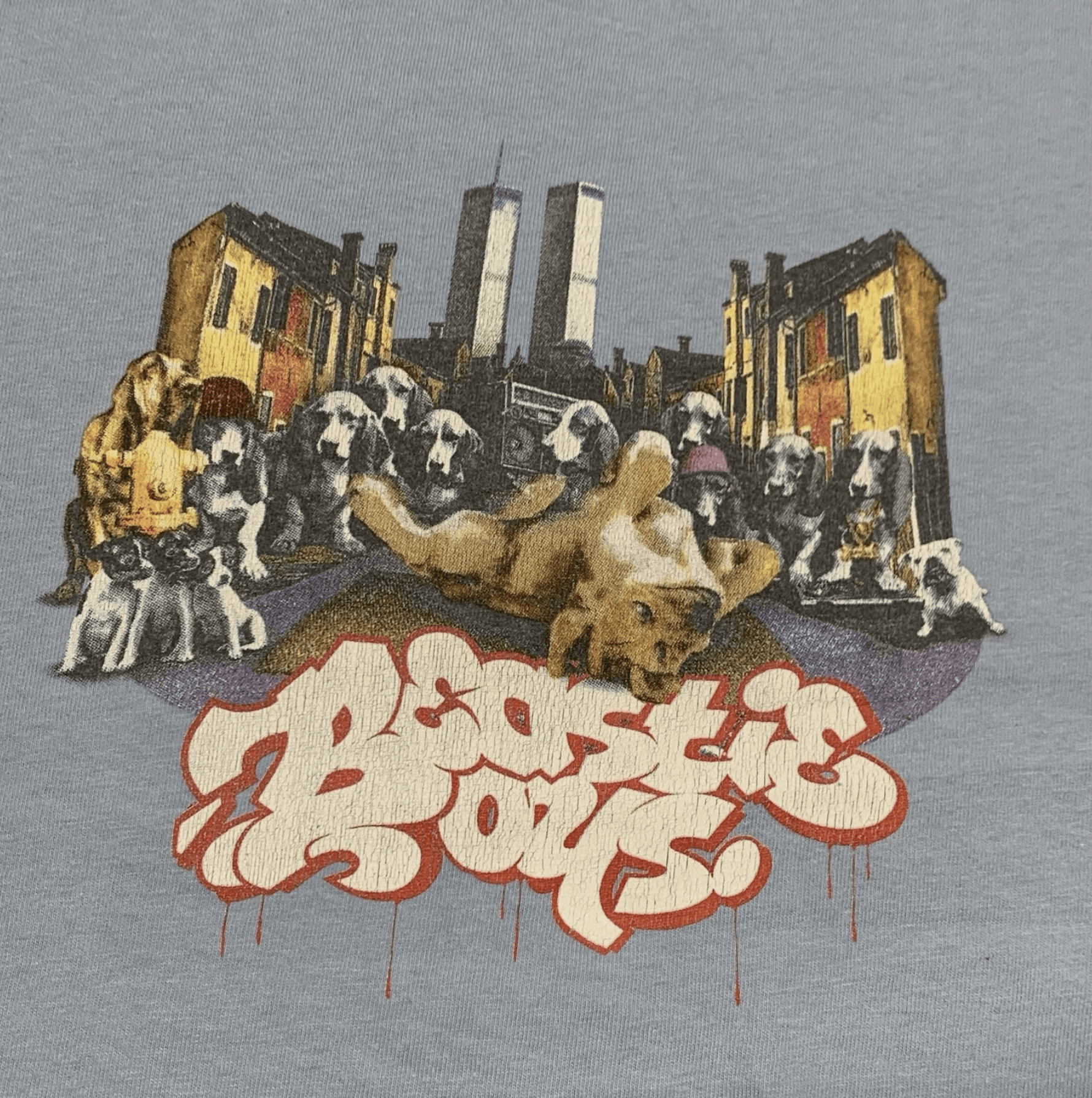 Hanes Beastie Boys Body Movin Dog Promo T Shirt Hanes Blue Mens XL Size US XL / EU 56 / 4 - 3 Thumbnail