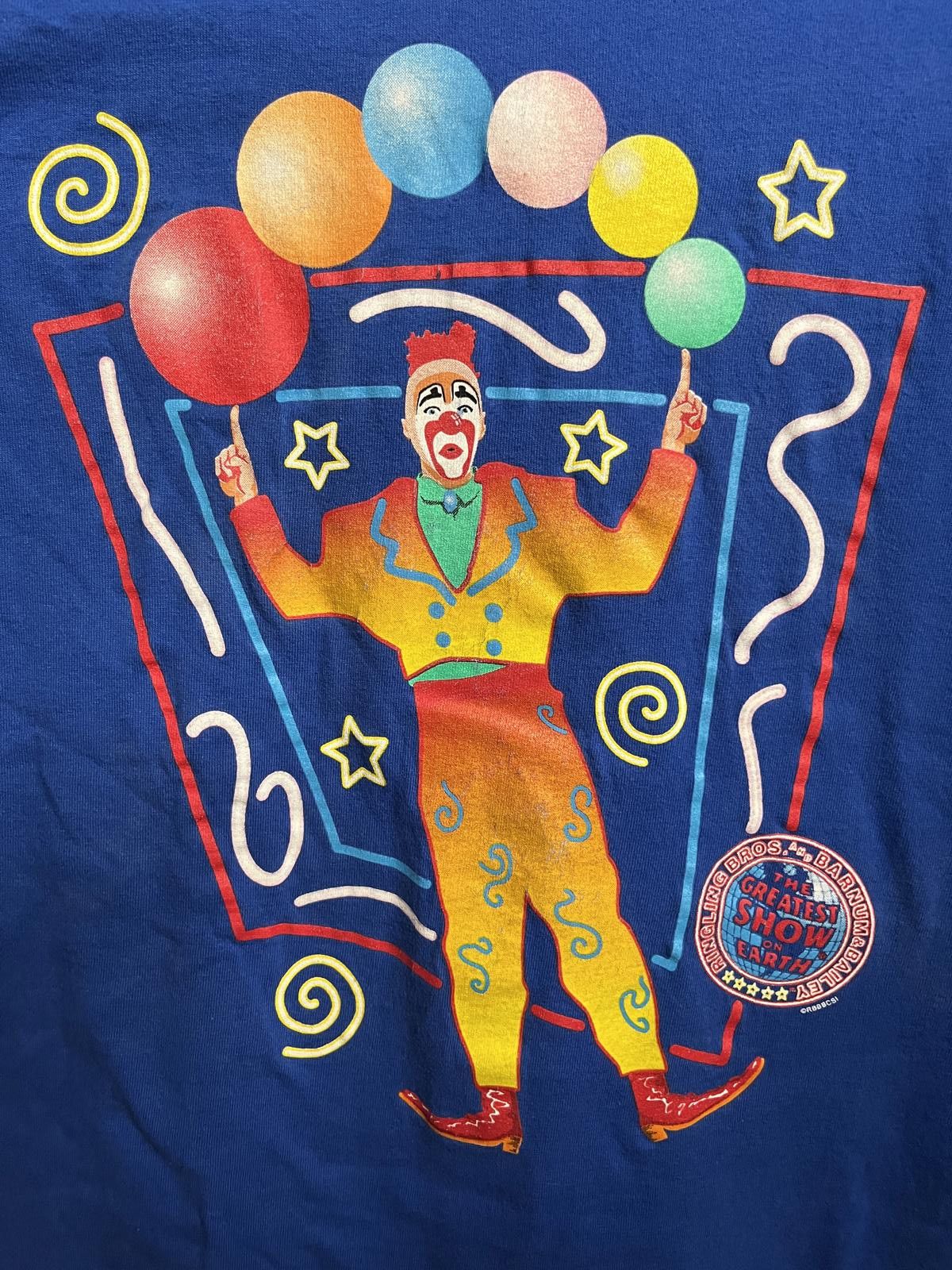 Fruit Of The Loom Vtg Ringling Bros T-shirt The Greatest Show on Earth x Clown Size US L / EU 52-54 / 3 - 3 Thumbnail