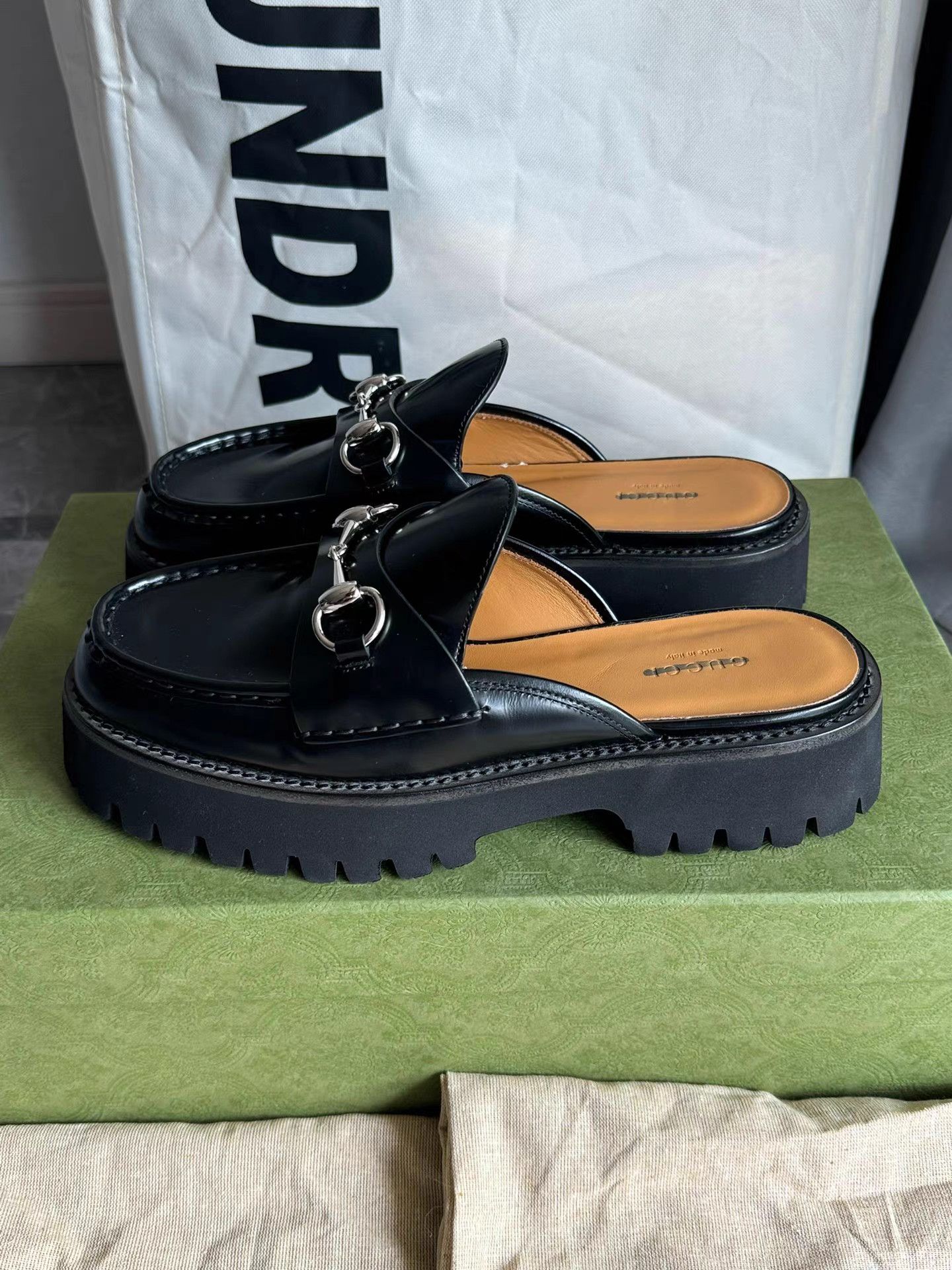 Gucci Gucci Horsebit Platform Loafer Mules K6 Size US 8 / IT 38 - 1 Thumbnail