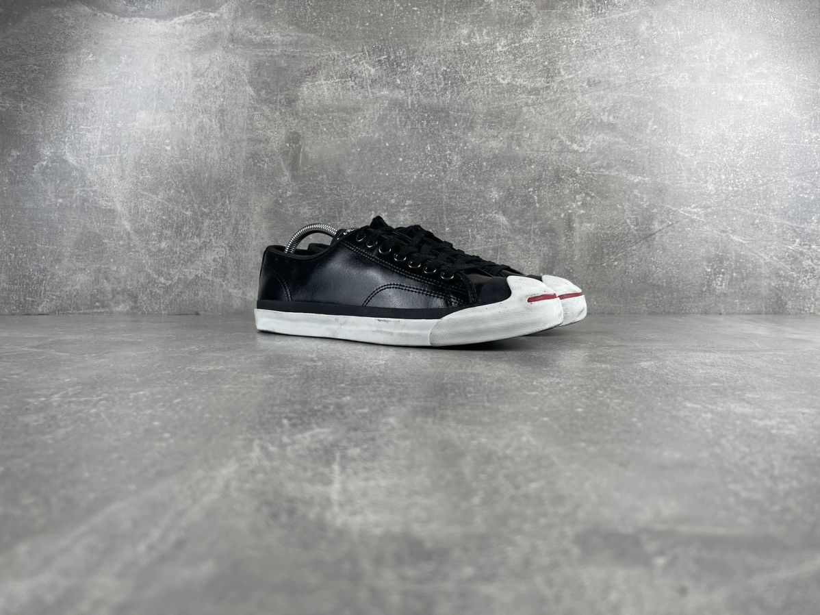 Converse × Vintage CONVERSE Jack Purcell Archives Dark/White Leather Sneakers Size US 8.5 / EU 41-42 - 2 Thumbnail